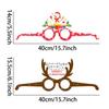 Amazon Comercio Exterior Accesorios para Fotos Navideñas Gafas de Papel Fiesta Patrón de Muñeco de Nieve Reno Suministros de Decoración Estilismo