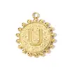 Collar Colgante Pequeño Cuadrado 26 Letras Inglesas DIY Acero de Titanio Pulsera A-Z para Mujer Etiqueta de Joyería de Acero Inoxidable