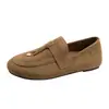 Zapatos Perezosos 2026 de Moda Versátiles para Viajes de Negocios Nuevo Estilo Ropa Exterior Suela Suave Zapatos Birkenstock para Mujer sin Cordones Mocasines de Otoño Tela
