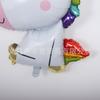 Nuevo Dibujo Animado Postura Sentada Forma de Unicornio Cuerno Dorado Globo de Película de Aluminio de Unicornio Decoración para Fiesta de Cumpleaños Accesorios para Fotos