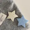 Pinza para el pelo de aleación con lunares y lazo de estrella, estilo crema lindo, para niñas, con corazón, para flequillo, pinza lateral, pinza para el pelo de alta gama