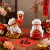 Modelo Novo Mais Vendido Gato da Sorte Caixa Surpresa, Gato da Fortuna Festivo Estilo Chinês, Brinquedo da Moda Ornamento de Mesa em Resina