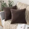 Funda de Almohada de Pana al por Mayor Transfronteriza Funda para Cojín de Sofá Lujo Ligero Tacto de Gama Alta Cojín para Cabecera Cojín para Respaldo Sin Relleno