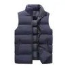 Nueva chaqueta exterior de plumón para otoño e invierno, chaleco chaqueta chaleco para hombre, talla grande de invierno, chaqueta chaleco cálida sin mangas