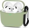 Funda protectora de silicona para AirPods 4 2024, grosor engrosado de 2 mm, alta calidad con gancho