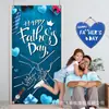 2026 Nueva Cortina de Puerta para el Día del Padre Transfronteriza Decoración para Fiesta Navideña Tela de Fondo Bandera Colgante Venta al por Mayor Personalización