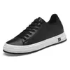 Tênis Invisíveis para Aumentar a Altura Transfronteiriços para Homens, Sapatos Brancos com Cadarço de 8cm, Tênis Esportivos Respiráveis da Moda, Sapatos Casuais Masculinos de Tamanho Grande