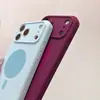 Aplicável para Capa de Celular de Silicone Líquido para iPhone 18 Pro Max com Anel Magnético, Capa Protetora de Cobertura Total com Furo Preciso para Apple 17