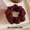 Scrunchie Listrado de Tricô Vintage para Mulheres, Scrunchie Versátil para Rabo de Cavalo Outono e Inverno, Acessório de Cabelo Estiloso