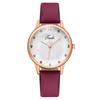 Comercio Exterior Moda Popular Diamante Corazón Diamante de Color Reloj de Mujer Reloj de Mujer Reloj de Cuarzo Correa de Cuero Reloj de Mujer Reloj de Niña