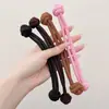 Gomas de Pelo de Botones de Colores para Niñas, Bandas Elásticas de Alta Elasticidad para Niñas, Herramienta para Fijar Coletas, Cuerda de Pelo Engrosada Accesorio para el Cabello