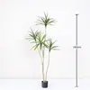 Estilo de Lujo Ligero Planta Verde Simulada Madera Milenaria Árbol Falso en Maceta Decoraciones de Pie para Interior Sala de Estar Planta Biónica Paisajismo