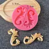 Molde de Silicone para Decoração de Bolo Fondant com Padrão Múltiplo Retro Relevo Espiral Forma de Chocolate para Assar