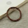 Pulsera Duobao de Madera Simple y de Moda con un Solo Círculo, Sándalo, Arañazo de Gato, Bodhisattva, Pulsera Retro de Moda para Hombres y Mujeres