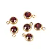 Accesorios de piedra de nacimiento collar colgante pequeño pulsera accesorios de joyería colgante de cristal acero inoxidable colgante de doce piedras de cumpleaños