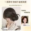 Peruca Coque para Mulheres, Coque Pena Meio Preso, Cabelo Realista, Ferramenta de Penteado Naturalmente Volumoso, Coque de Peruca