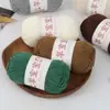 Oveja Bebé Hilo de Algodón Peinado de 4 Cabos Hilo de Algodón de Leche Ovillo para Tejer a Mano DIY Crochet Kit de Materiales para Bufanda Suéter de Bebé