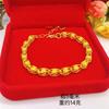 Vietnam oro arena Bolsa de hilo para mujer Pulsera de cuentas cáñamo arena pulsera de cuentas pulsera de cuentas chapada en oro decoración de moda elegante