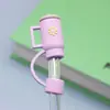 Nuevo tapón de tapa de pajita a prueba de polvo de gran diámetro de 10 mm se puede reciclar linda taza de té de leche tapón de pajita grueso fabricantes suministro