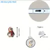 Tapón de Polvo para Teléfono Móvil Popular Acrílico Transfronterizo Tipo Colgante Corazón Perro Gato Taza de Leche Interfaz Ovalada Tipo-C