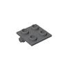 Peças de blocos de construção de partículas pequenas 6134 compatíveis com Lego Placa de dobradiça 2x2 branca 4612342 preta 4124096