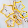 Molde Cortador de Fondant Estrella de Cinco Puntas Flor de Ciruelo Amor Adornos para Decoración de Pasteles Molde para Galletas Estampado Impreso en Estéreo Molde para Hornear