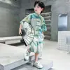 Yan Chu comércio exterior terno Tang verão antigo nova moda estilo estrangeiro terno Tang estilo estrangeiro coreano terno Tang Guoxue uma geração de cabelo