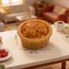Mini Cesta de Pão Cubo de Açúcar Brinquedo Alimentar Decoração de Cena em Miniatura Padaria Acessórios DIY Chaveiro Grampo de Cabelo
