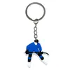 Popular Colgante Llavero para Mochila de Hockey sobre Hielo Colgante Pegamento Suave de PVC Joyería DIY Llavero Pequeño Regalo