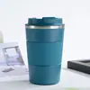 Taza de Café Estilo Europeo Transfronteriza Termo de Viaje Taza de Regalo de Acero Inoxidable Aislamiento Simple Vacío Doble Capa Taza Artesanal