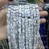 Cuentas Cuadradas Naturales Cristal Ágata Piedra Cuentas Sueltas Cuadrado de Ángulo Recto Cuentas Cubo de Azúcar Accesorios para Joyería DIY