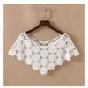 Estilo Nuevo 2024 Chal Calado Pequeño Chaleco de Punto para Mujer Verano Protección Solar Chaleco de Ganchillo Blusa Corta Versátil