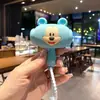 Lindo Llavero de Martillo de Dibujos Animados para Aliviar el Estrés para Mochilas Infantiles, Colgante de Martillo de Panda que Hace Sonido