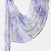 Lenço longo versátil de seda com estampa digital aquarela Bali, mais vendido na primavera e no outono, xale fino e lenço de cabeça da moda