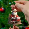 Decoraciones para árbol de Navidad transfronterizas colgantes acrílicos para interior de coche decoraciones de Navidad