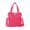 Bolsa Tote Casual Estilo Coreano Mini Ombro Transversal Bolsa Pequena Bolsa Balde Nova Veludo Cotelê 2025 Primavera Bolsa de Mão
