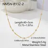 Colar Cruz de Aço Inoxidável Banhado a Ouro Corrente Fina Diamante Redondo Conjunto de Duas Peças Simples Luxo Leve Ajustável Corrente de Clavícula para Camadas Conjunto