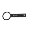 Llavero de Acero Inoxidable para Conducir Seguro, Regalo del Día de la Madre, Día del Padre para Padres, Regalo para Amigos, Acero Inoxidable de Navidad