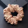 Acessórios de Cabelo Coreanos Atacado Cor Lisa Máscara Corda de Cabelo de Cetim Estilo Luxo Leve de Alta Qualidade Elástico de Cabelo Flor de Cabelo Francesa Corda de Cabelo