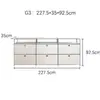 Móvel Modular Combinado Usm Armazenamento de Luxo Leve Aparador de Aço Inoxidável Armazenamento Gabinete de TV Gabinete de Sapatos Estilo Ins Armário Lateral de Armazenamento