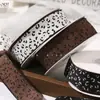 Estilo de Moda Europeo y Americano Tela con Estampado de Leopardo Cinta Estampada Lazo Hecho a Mano para DIY Accesorios para el Cabello Cinta para Empaquetar Regalos de Ropa