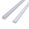 Riel de montaña con ranura de plástico PVC, riel para rodillo de puerta corredera de vidrio sin marco, vitrina de doble riel deslizante, guía tipo E