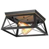 Exclusivo transfronterizo para lámparas de hierro estilo industrial retro de hierro americano dormitorio estudio pasillo lámpara de techo 110V