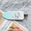 Presilha de Cabelo Hello Kitty Rosa e Azul, Doce e Descolada, Estampa Fofa de Estrela de Cinco Pontas, Presilha Bico de Pato, Grampo, Acessório de Cabelo para Mulheres