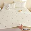 Colchón Antideslizante Cojín de Colchón Hogar Tatami Almohadilla Protectora Individual Alquiler Especial Bordado Funda de Cama Fina Juego de Tres Piezas