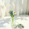 Zibo Buquê de Margaridas Glaciadas Flores Pequenas de Vidro Flor Pura Feita à Mão Flor Conservada Presente Dia das Mães Ornamento de Mesa Flor
