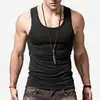 Colete Militar Verde de Verão Masculino 100% Algodão Slim-Fit Regata Esportiva Colete de Algodão Puro Camiseta Interior Masculina Atacado