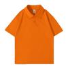 200g nova camisa POLO infantil de algodão com ombro, lapela, manga curta, impressão de logotipo, casual, confortável, roupa para grupo