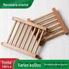 Doméstico criativo caixa de sabão de madeira caixa de sabão punch-free drenante rack de armazenamento banheiro banheiro suprimentos domésticos