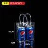 Bolsa de Mão Transparente de PVC com Bolinhas Bolsa para Doces de Casamento Lembrancinha Fivela Escondida Embalagem Plástica para Milk Tea Bolsa de Presente Personalizável